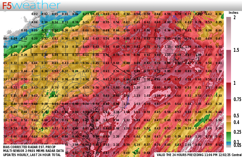 NYC Live Regional NEXRAD Radar Estimated Precipitation